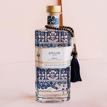 Lollia Dream Bubble Bath, 24 fl. oz. – White Tea & Honeysuckle Scent – Soothing & Moisture-Rich Bubble Bath, Hydrating Ingredients, Scented Bubble Bath for Women