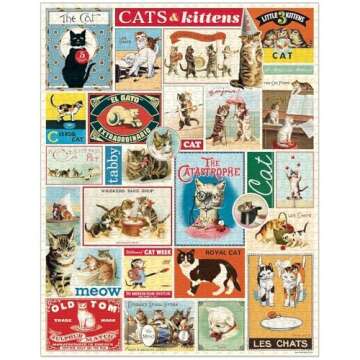 Cavallini 1000 Piece Puzzle Cats Kittens