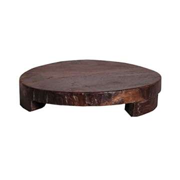 Handmade Vintage Wooden "Chaklota" Riser | Rustic Farmhouse Style Home Decor Item | Distressed Antiq...