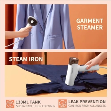 Travel Garment Steamer: Compact Handheld Iron for Clothes