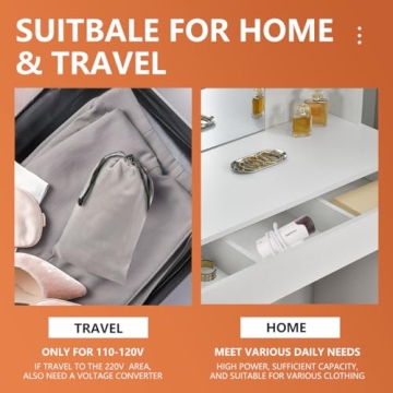 Travel Garment Steamer: Compact Handheld Iron for Clothes