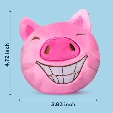 ZENAPOKI Dog Toys for Aggressive Chewers (3in1) - Squeaky and Interactive - for Medium Dogs, Large & Small Breeds - Puppy Teething Chew Toy - Juguetes Perros - Pink