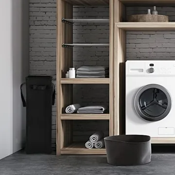 Odonata Slim Laundry Hamper for Small Spaces and Easy Use