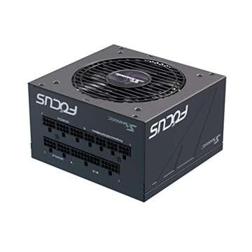 Seasonic Focus GX-1000, 1000W 80+ Gold, Full-Modular, Fan Control in Fanless, Silent, and Cooling Mode, 10 Year Warranty, Perfect Power Supply for Gaming and Various Application, SSR-1000FX.