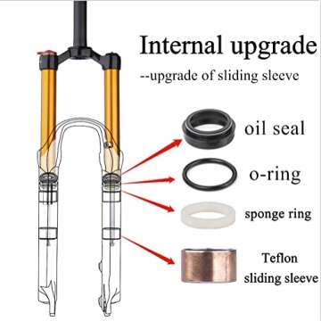 BOLANY Adjustable Air Suspension Fork for Mountain Bikes