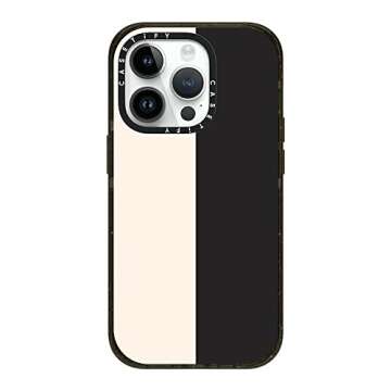 CASETiFY Impact iPhone 14 Pro Case [4X Military Grade Drop Tested / 8.2ft Drop Protection] - White/B...