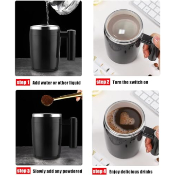 FCSWEET Self Stirring Mug - Rechargeable Automatic Mixer