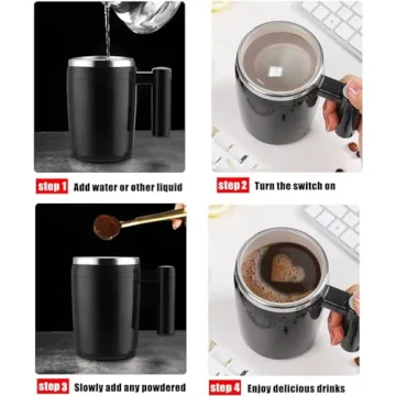 FCSWEET Self Stirring Mug - Rechargeable Automatic Mixer