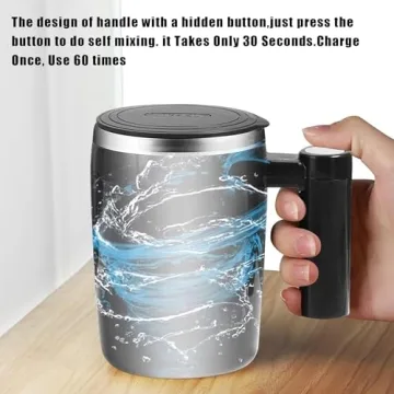 FCSWEET Self Stirring Mug - Rechargeable Automatic Mixer