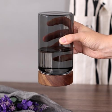 SAIOOL Airtight Kitchen Jars, 580ml Storage Set of 2