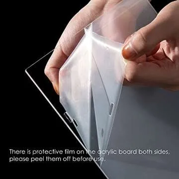 BYCY Clear Acrylic Display Stand - 3 Tier Risers for Organizing