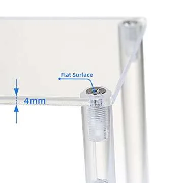 BYCY Clear Acrylic Display Stand - 3 Tier Risers for Organizing