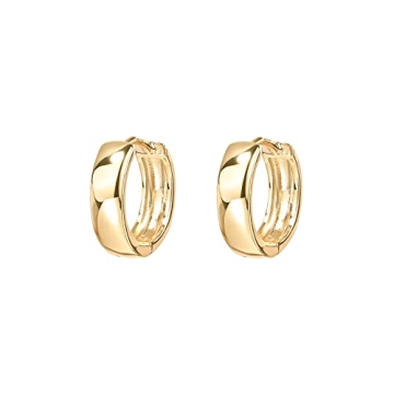 PAVOI 14K Gold Plated Small Hoop Earrings for Women