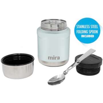 MIRA 15 oz Insulated Food Thermos for Hot and Cold Foods