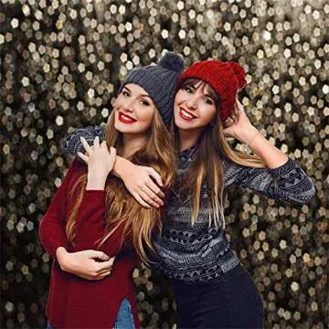 Allenjoy 7x5ft Gold Bokeh Backdrop for Events and Photos