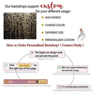 Allenjoy 7x5ft Gold Bokeh Backdrop for Events and Photos