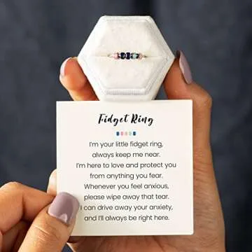 Stylish Anxiety Relief Fidget Ring for Women