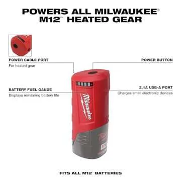 Milwaukee 49-24-2310 M12 USB Power Source - Battery Not Included