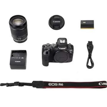 Canon EOS R6 Mark II Mirrorless Camera RF24-105mm F4 L USM Lens Kit, Hybrid Full-Frame Camera, 24.2 Megapixel CMOS Sensor. Photo and Video Camera Capabilities, RF Mount, Black