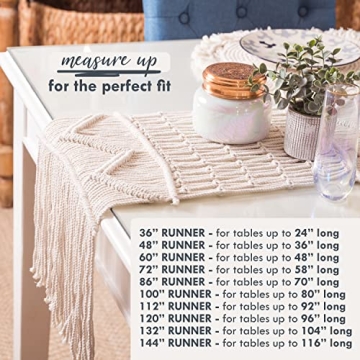 SnugLife Macrame Table Runner | Eco-Friendly Boho Decor