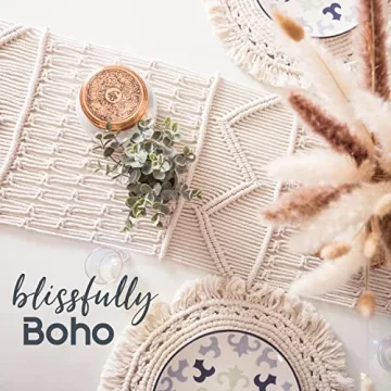 SnugLife Macrame Table Runner | Eco-Friendly Boho Decor