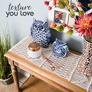 SnugLife Macrame Table Runner | Eco-Friendly Boho Decor