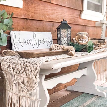 SnugLife Macrame Table Runner | Eco-Friendly Boho Decor