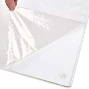 Cutting Board with Lip Edge – Clear Acrylic – Non-Slip – 20” x 16” – Countertop Protecto...