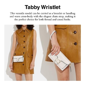 Shop Coach Polished Pebble Tabby Wristlet Chalk One Size