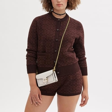 Shop Coach Polished Pebble Tabby Wristlet Chalk One Size