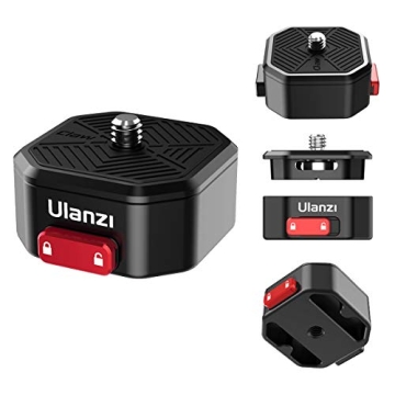 ULANZI Claw Quick Release Plate Tripod QR Camera Mount Adapter for Quick Setup