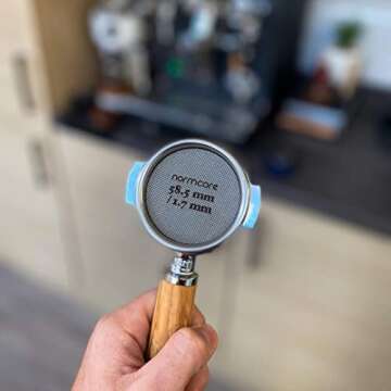 Normcore 58.5mm Puck Screen - Lower Shower Screen - Metal Coffee Reusable Filter for Espresso Portafilter Filter Basket 58mm - 1.7mm Thickness 150μm - 316 Stainless Steel