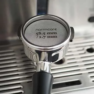 Normcore 58.5mm Puck Screen - Lower Shower Screen - Metal Coffee Reusable Filter for Espresso Portafilter Filter Basket 58mm - 1.7mm Thickness 150μm - 316 Stainless Steel