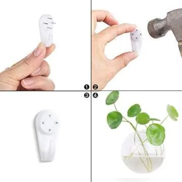 Dubee 4 Pcs Glass Wall Hanging Planter Terrariums,Hanging Wall Vases for Plants Indoor,Glass Plant Containers for Air Plant,Succulents and Candle Display.