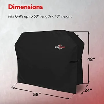 Durable 58" BBQ Grill Cover – Waterproof & UV Resistant
