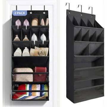 Over the Door Shoe Organizers with 30 Pockets