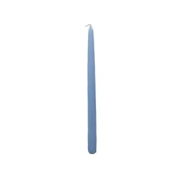 Elegant Light Blue Taper Candles - Dripless & Smokeless