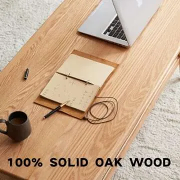 Grewood Solid Oak Coffee Table - Modern, Durable, Stylish