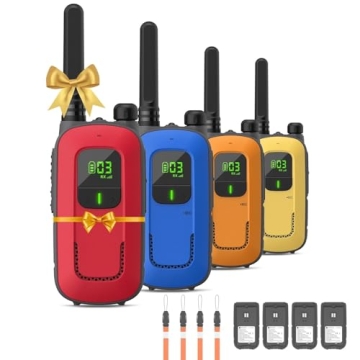 Radioddity FS-T3 Walkie Talkies for All Ages - Rechargeable Two Way Radio, USB Charging, 22 Channels...