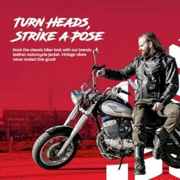 Affordable Men's Motorcycle Leather Jacket for Style