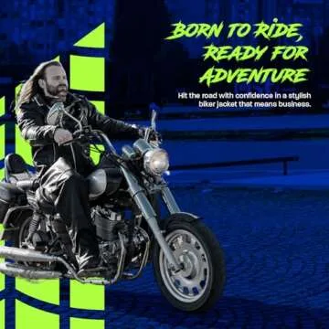 Affordable Men's Motorcycle Leather Jacket for Style