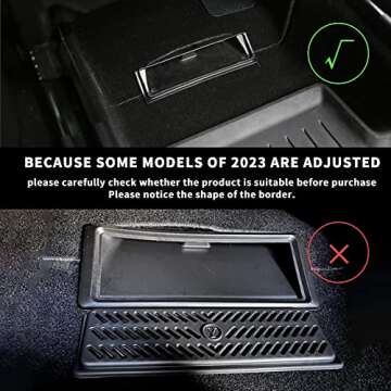 NITOYO Compatible with Tesla Model Y 2019-2024 Backseat Air Flow Vent Cover Snap-in Installation Rea...