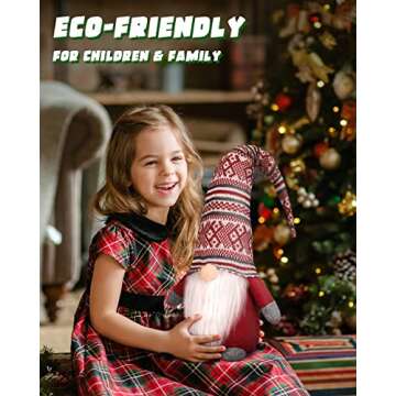 Simple Art Christmas Gnomes Decorations Indoor Home Decor, Holiday Indoor Knomes,Gnomes Christmas Decorations,Scandinavian Christmas Gnome / 3 Pack - 24 Inches Large Gnomes