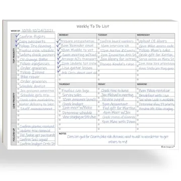 Weekly To Do List Notepad: 60 Pages for Effective Task Planning