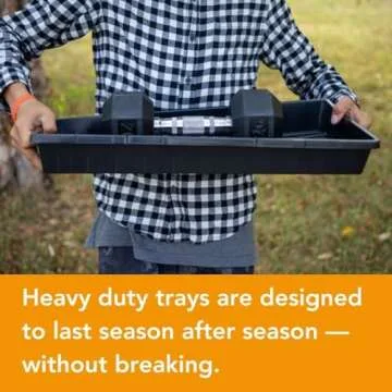 Bootstrap Farmer Reusable Seed Starting Trays - Extra Strength No Holes Nursery Trays, 5-Pack, for P...