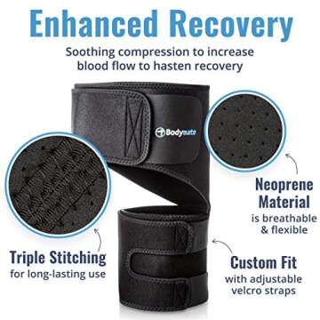 BODYMATE Hip Brace - Adjustable Pain Relief for Sciatica