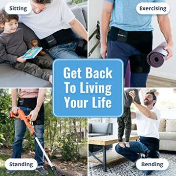 BODYMATE Hip Brace - Adjustable Pain Relief for Sciatica