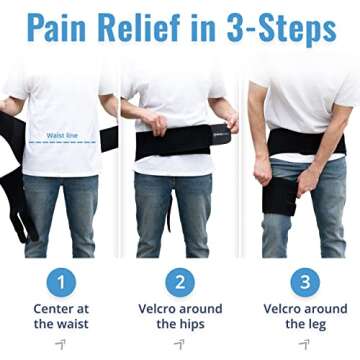 BODYMATE Hip Brace - Adjustable Pain Relief for Sciatica