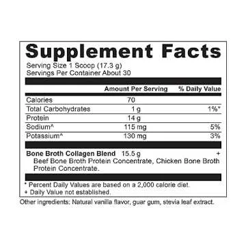 Ancient Nutrition Collagen Powder, Bone Broth Collagen, Vanilla, Hydrolyzed Multi Collagen Peptides,...