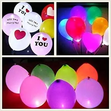 Neo LOONS 100pcs Multicolor LED Balloon Lights for Parties